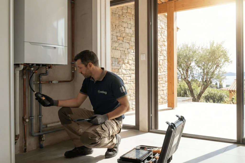 Diagnostic gaz, pour une installation ayant plus de 15 ans